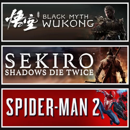 Black Myth Wukong +Sekiro +Spider Man 2